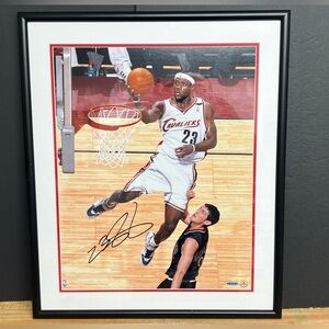 2008 LeBron James Signed Cavaliers 16x20 Framed Photo (UDA) Upper Deck COA 🔥🔥